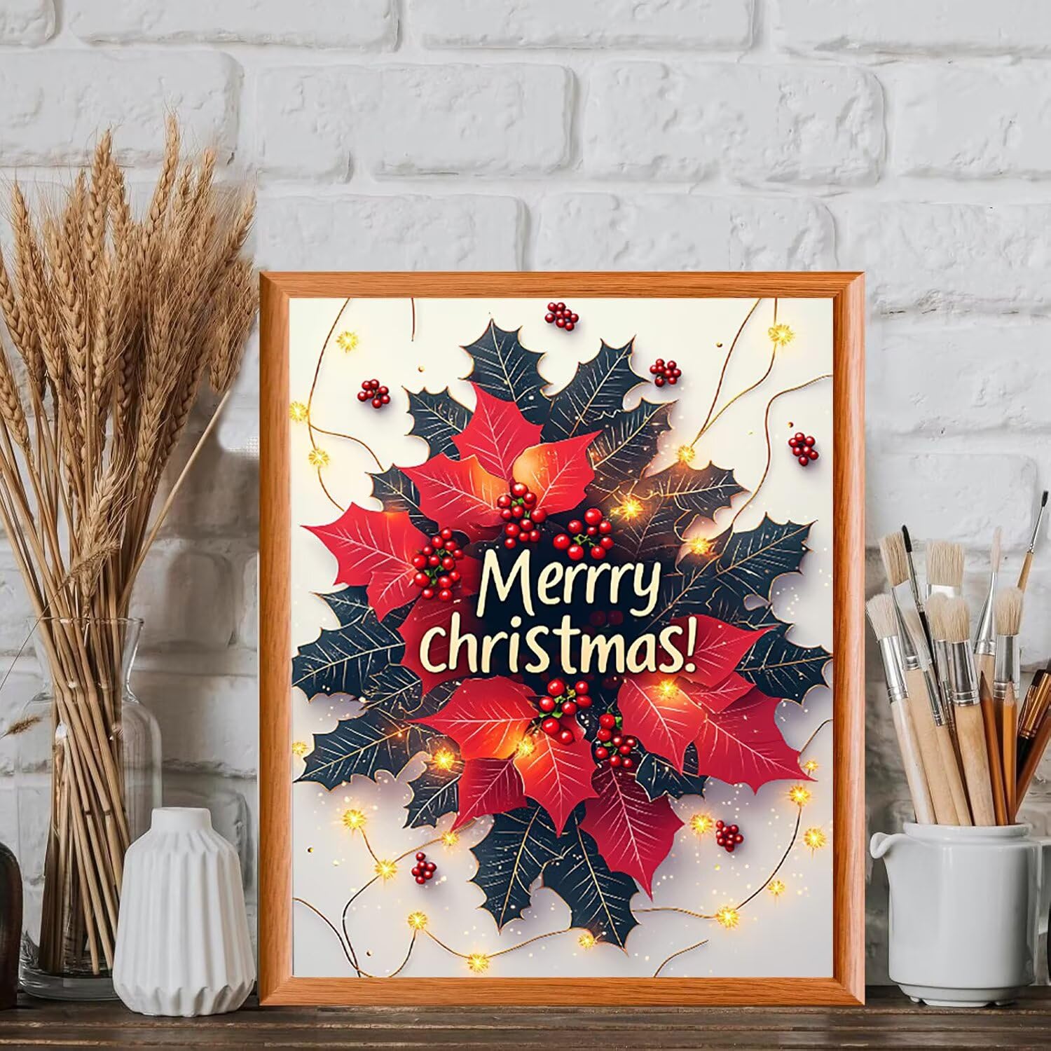 WEISHIWE Dipingere con i Numeri Adulti Natale, 60x80cm s-863