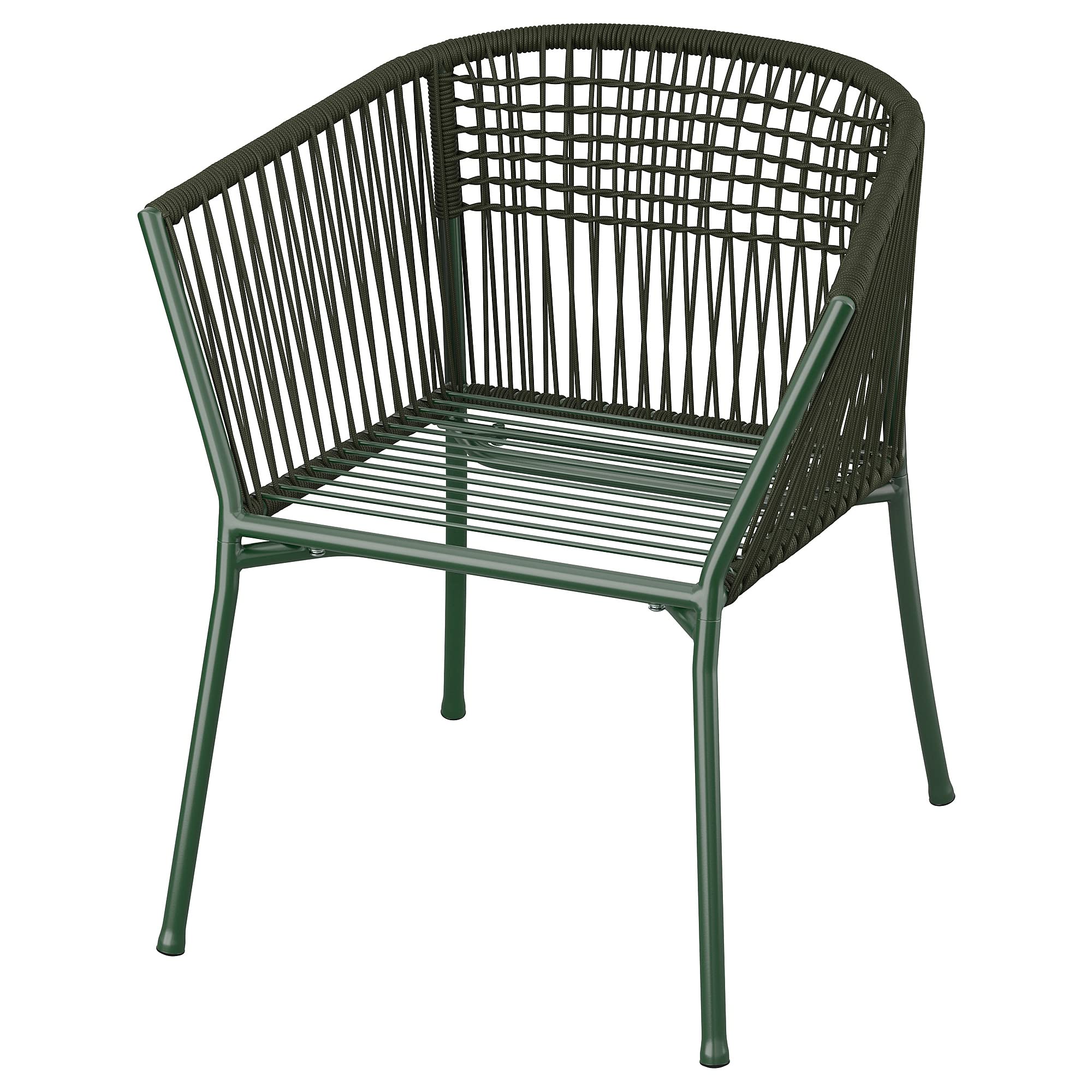 Ikea SEGERÖN Stuhl mit Armlehnen, Outdoor, dunkelgrün Garten