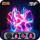 瞑想ビジュアル：4K抽象的なネオンライン