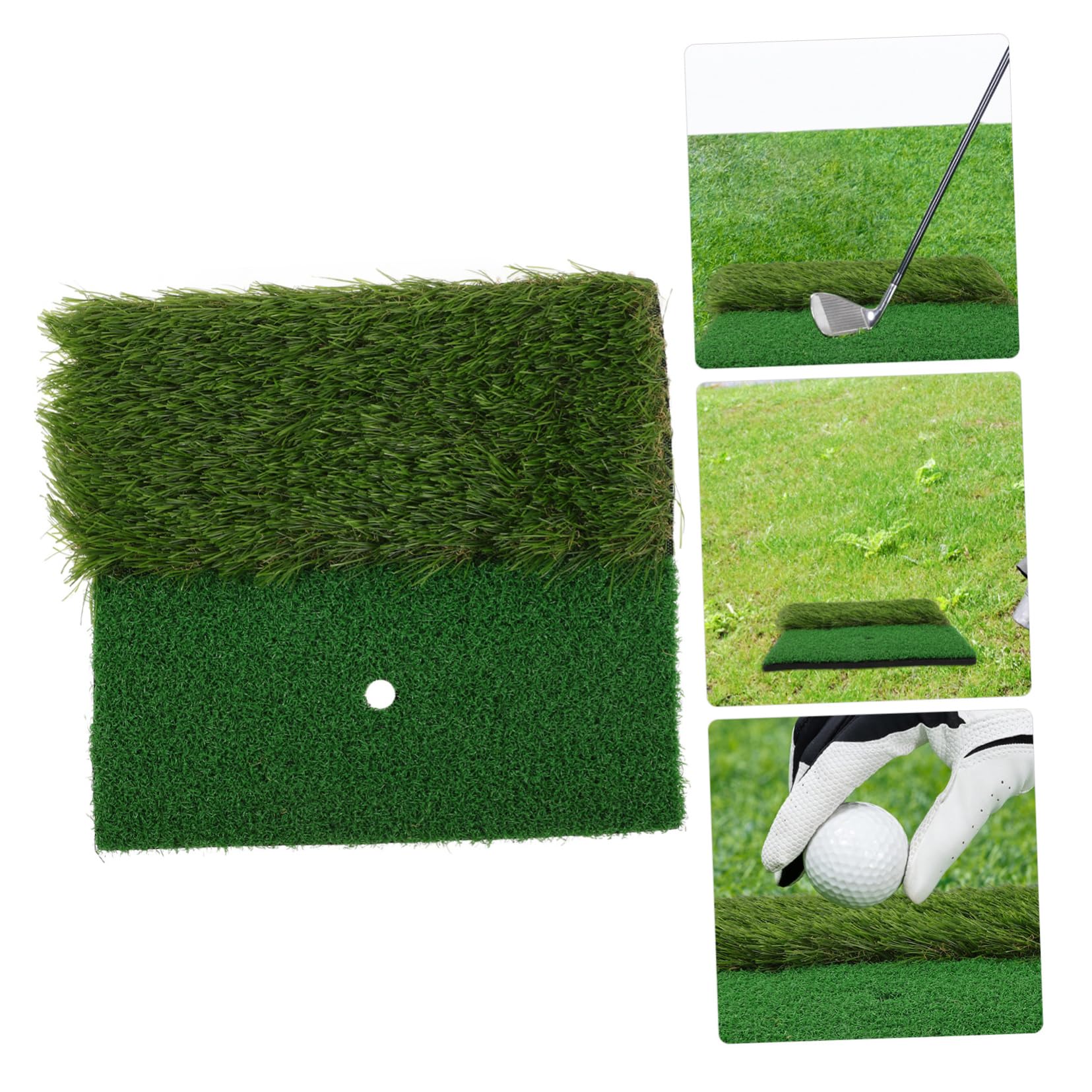 ibasenice Tapete de Golf para Interior Césped Artificial de Práctica Tapete de Putting para Golf para Sala de Estar