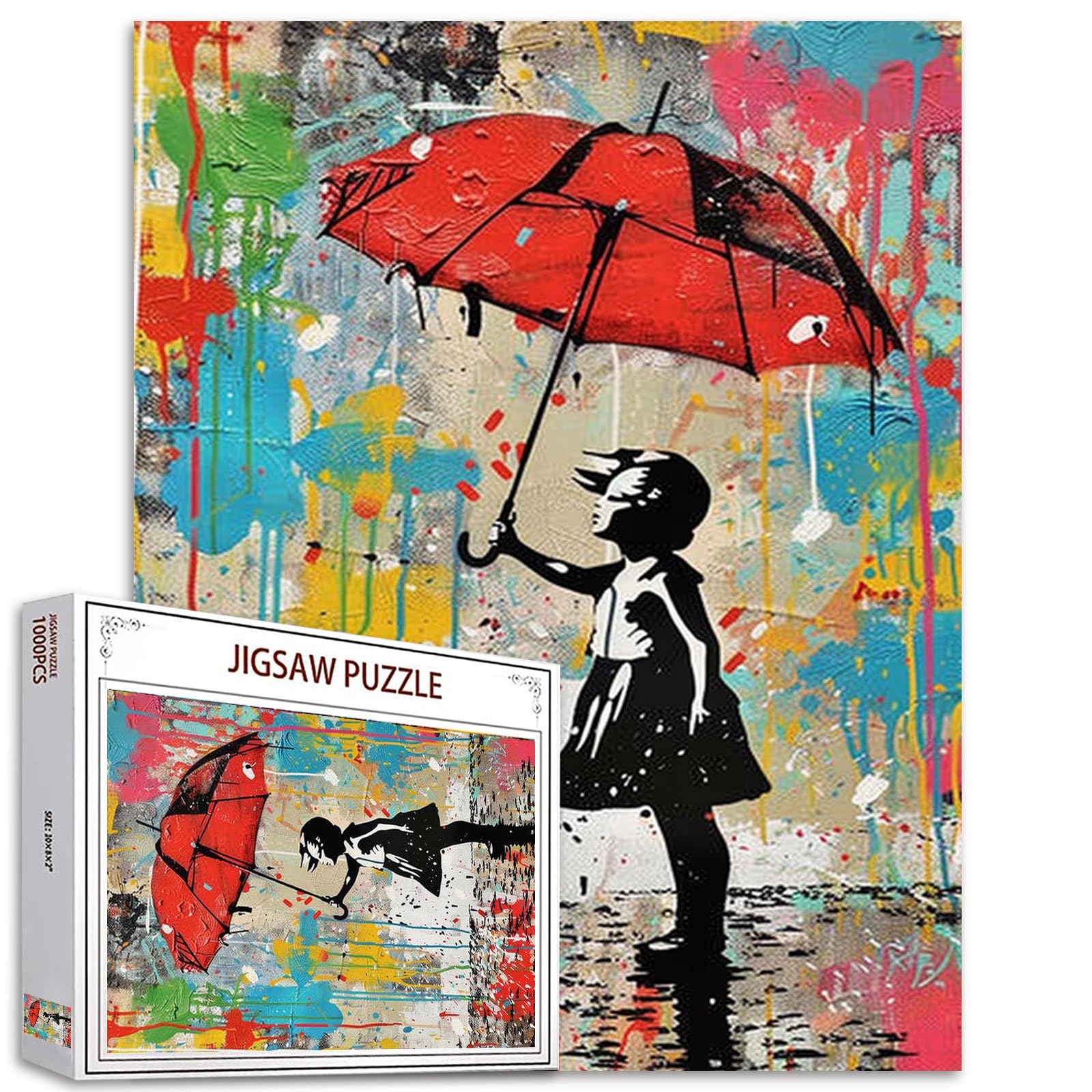 Tucocoo Puzzle de 1000 piezas para adultos, diosa del mar, pintura, rompecabezas, hadas abstractas, rompecabezas de 1000 piezas para desafiantes juegos de actividades familiares, océano, luz de luna — view 15