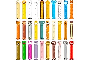 60 Pcs Cartoon Animal Bookmarks with Reading Rulers