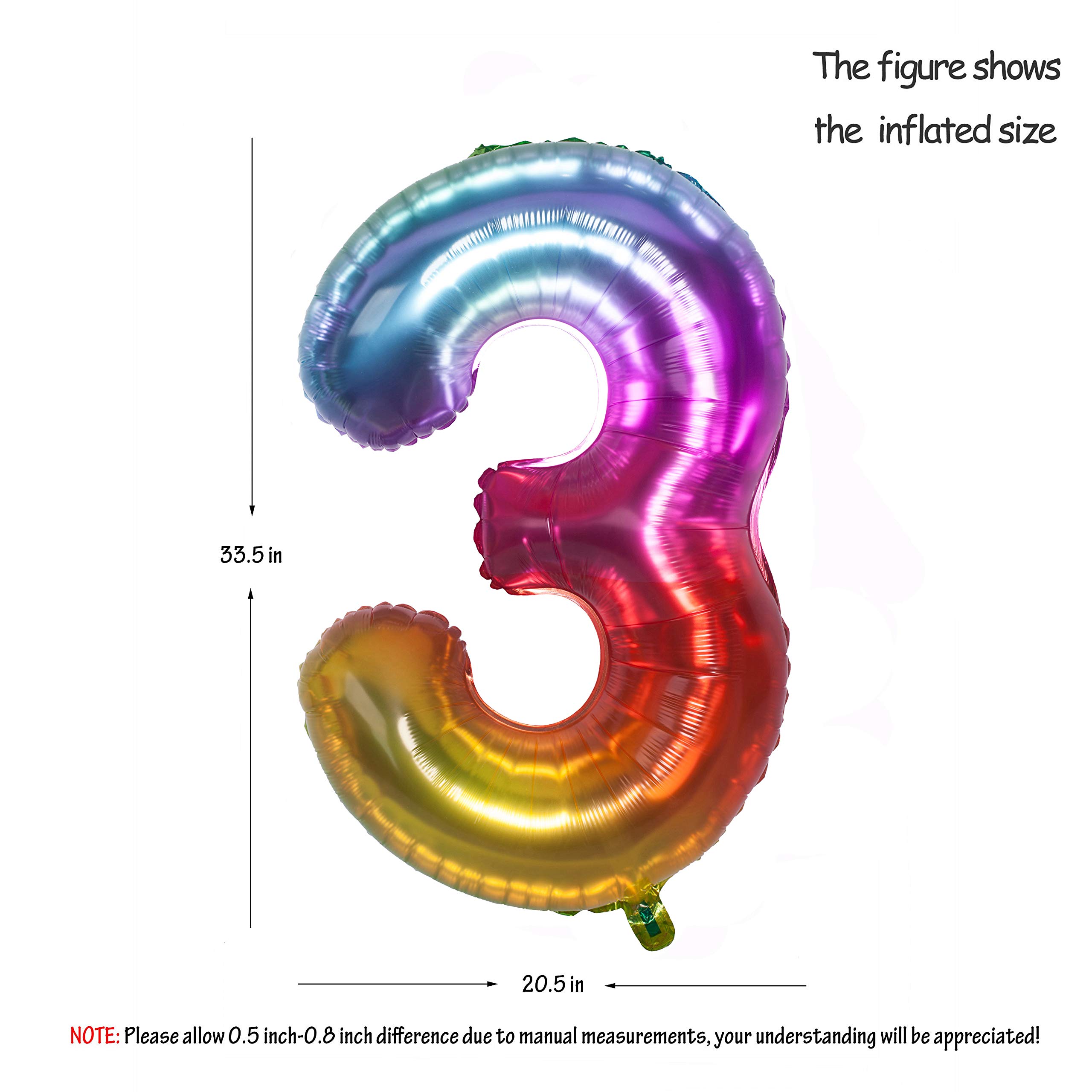 Red 0 balloon 40 Inch Giant Helium Foil Number 0 to 9 Red Balloon Birthday Wedding Party Digital Decorations (Number 0) — view 446