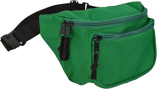 DALIX Cangurera de 3 bolsillos Corrector de bolsa de dinero (verde)