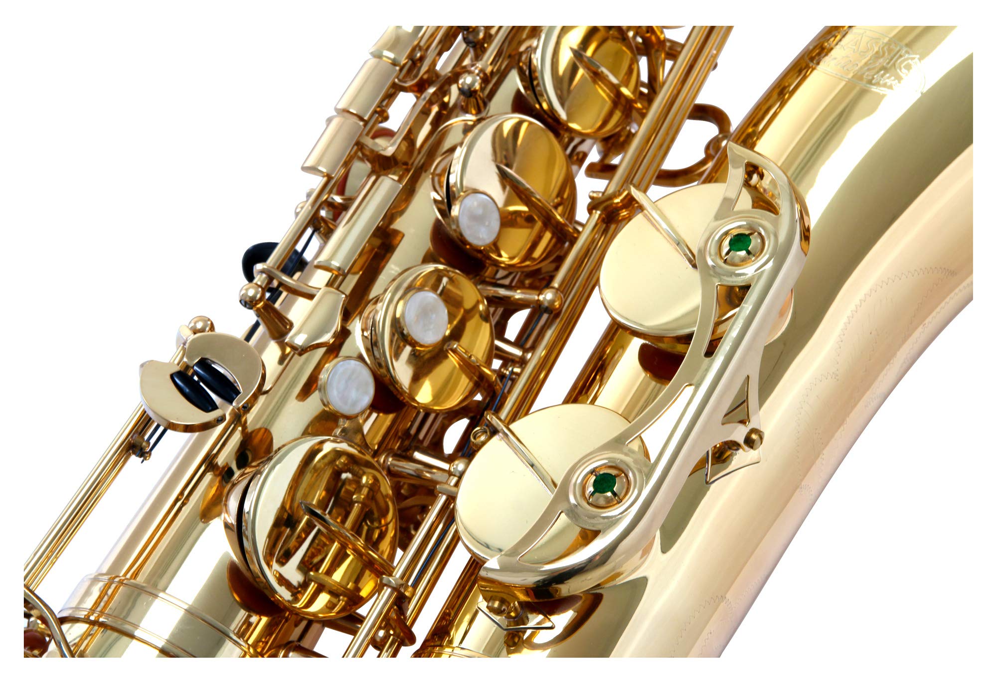 Classic Cantabile Winds TS-450 Saxophone Ténor Sib - Accordage Sib - Clé Fa# aigu - Pack Économique incluant 10 Anches de Saxophone