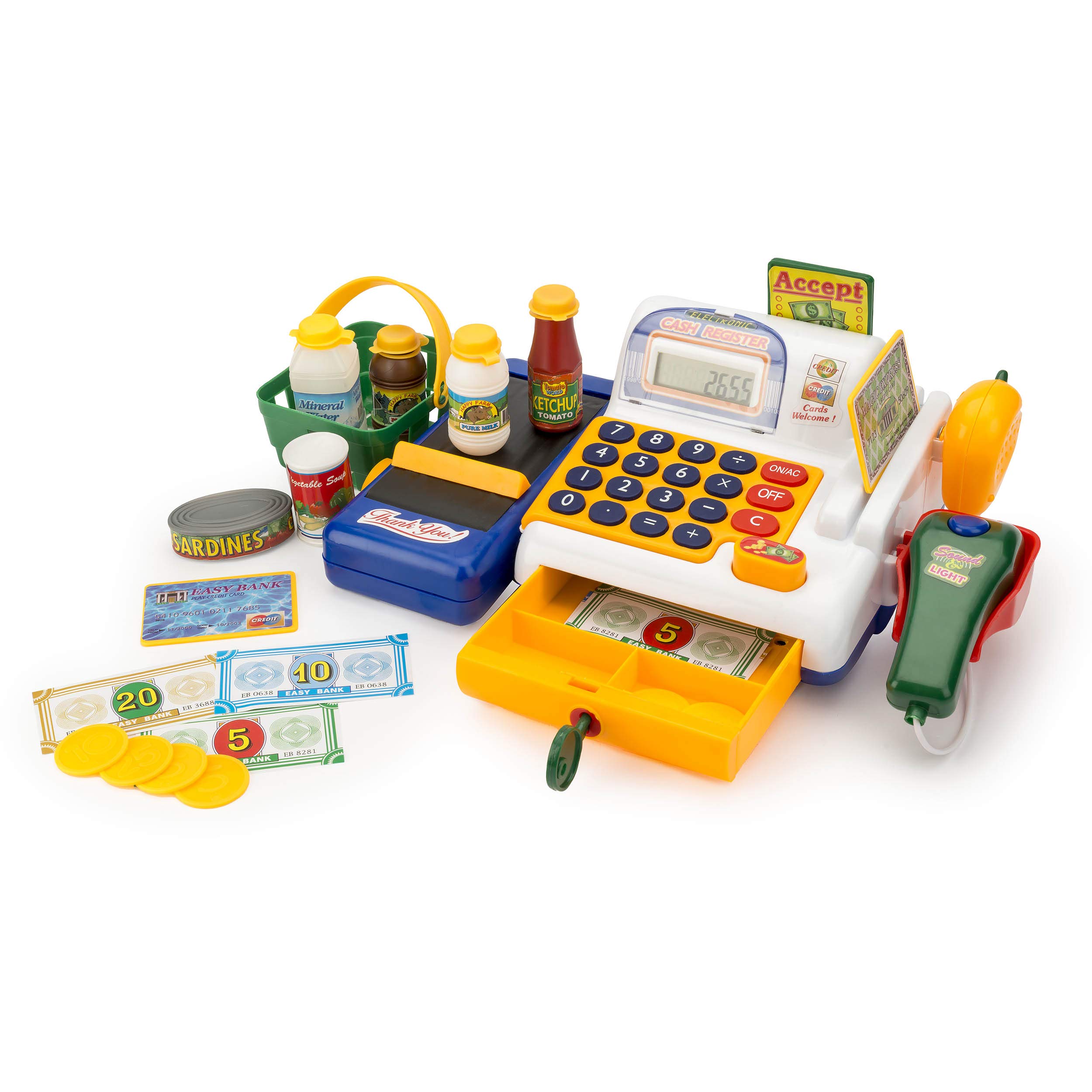 Buy Toyrific Toy Till for Kids with Cashier, Scanner, Toy Groceries and