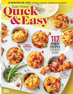 Taste Of Home - Quick & Easy: 117 Speedy Recipes, 30 Minutes Or Less, 5-Ingredient Dishes, Make-Ahead Solutions, Slow Cooker, Air-Fryer, Instant Pot, Breakfast, Lunch, Dinner, Dessert, Snacks & More!