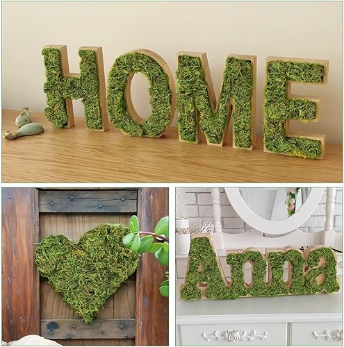 Miniatura 6 de YUNVI Musgo artificial de gran capacidad de 5 onzas para plantas en maceta, hierba de musgo artificial natural para plantas