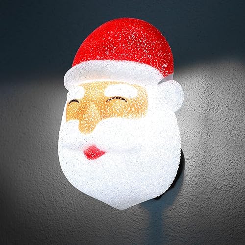 Miniatura 6 de NEWBEA 2 cubiertas de luz de porche de Papá Noel de Navidad para cubierta de luz al aire libre, decoraciones de Navidad, fiestas de Navidad, luces