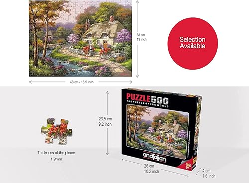 Miniatura 2 de Anatolian Puzzle - Wisteria Terrace, rompecabezas de 500 piezas, #3578