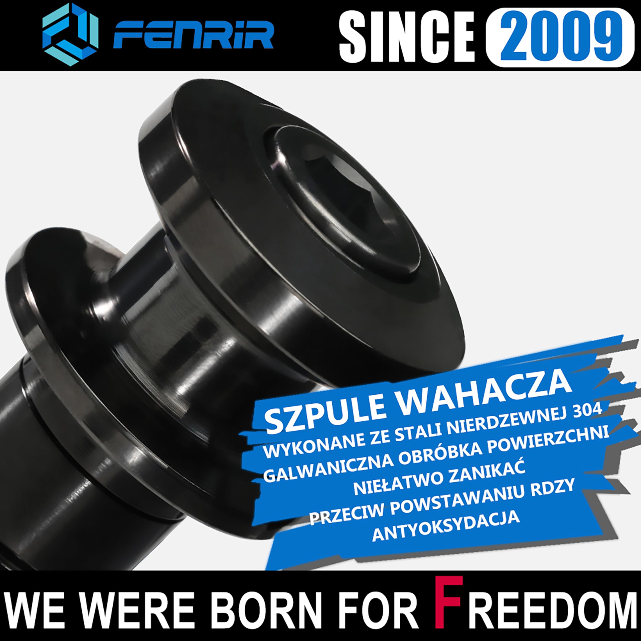 FENRIR Szpule z wahaczami motocyklowymi osi wahacza Szpulki do stojaków na wybieg DLA M6 MT10 MT09 MT03 XSR900 Tracer9 YZF-R1 R3 R6 R7 R125 Tuono660/V4 Tuareg660 RSV4 RS660 RS457 Monster937 Monster821