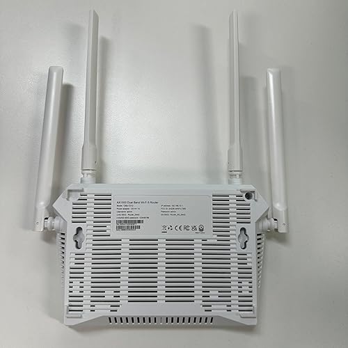 Miniatura 9 de Router AX1500 WiFi 6 Router de Internet inalámbrico de doble banda, velocidad inalámbrica de hasta 1.5 Gbps, puertos Gigabit completos, conformación