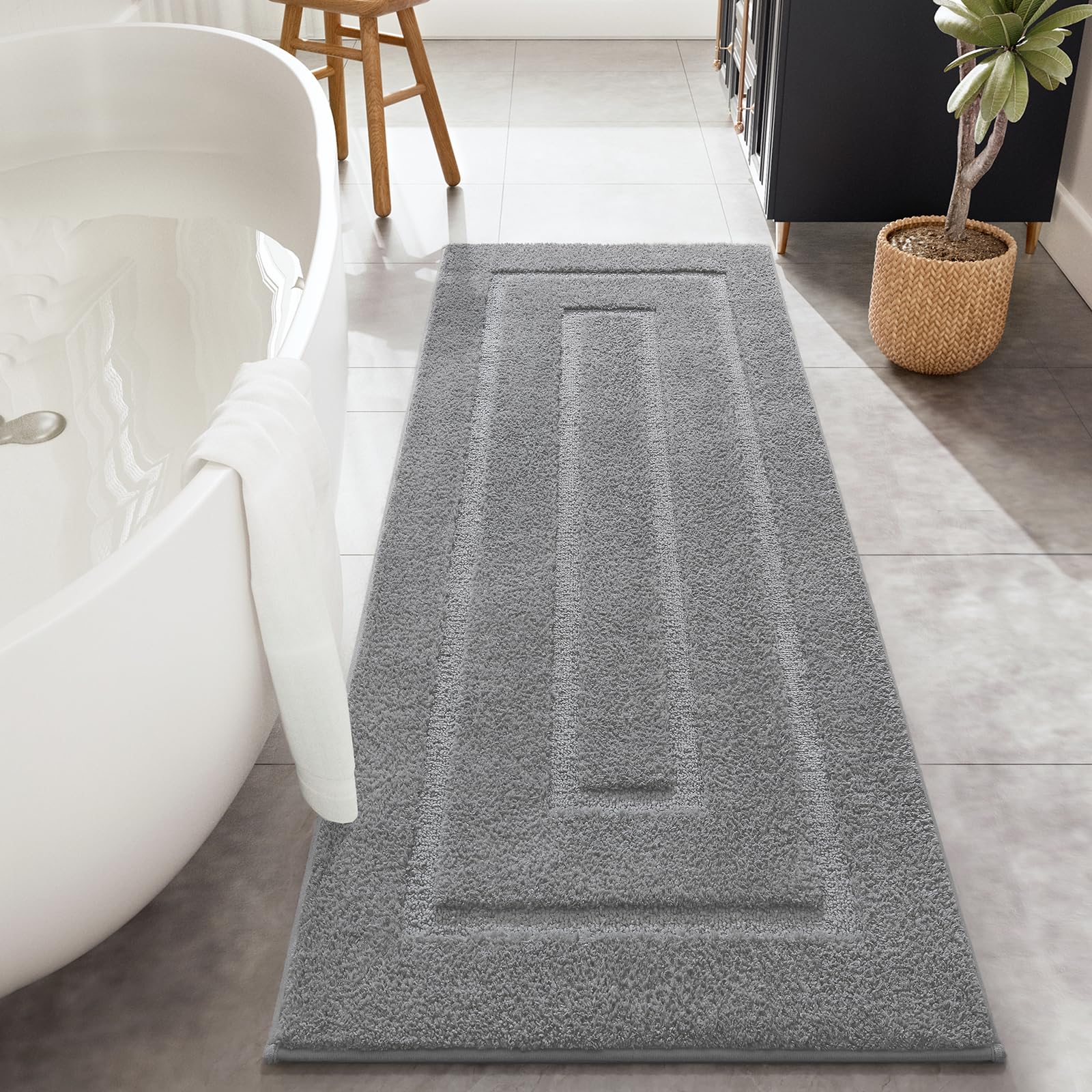 HOMORE Grey Runner Rug
