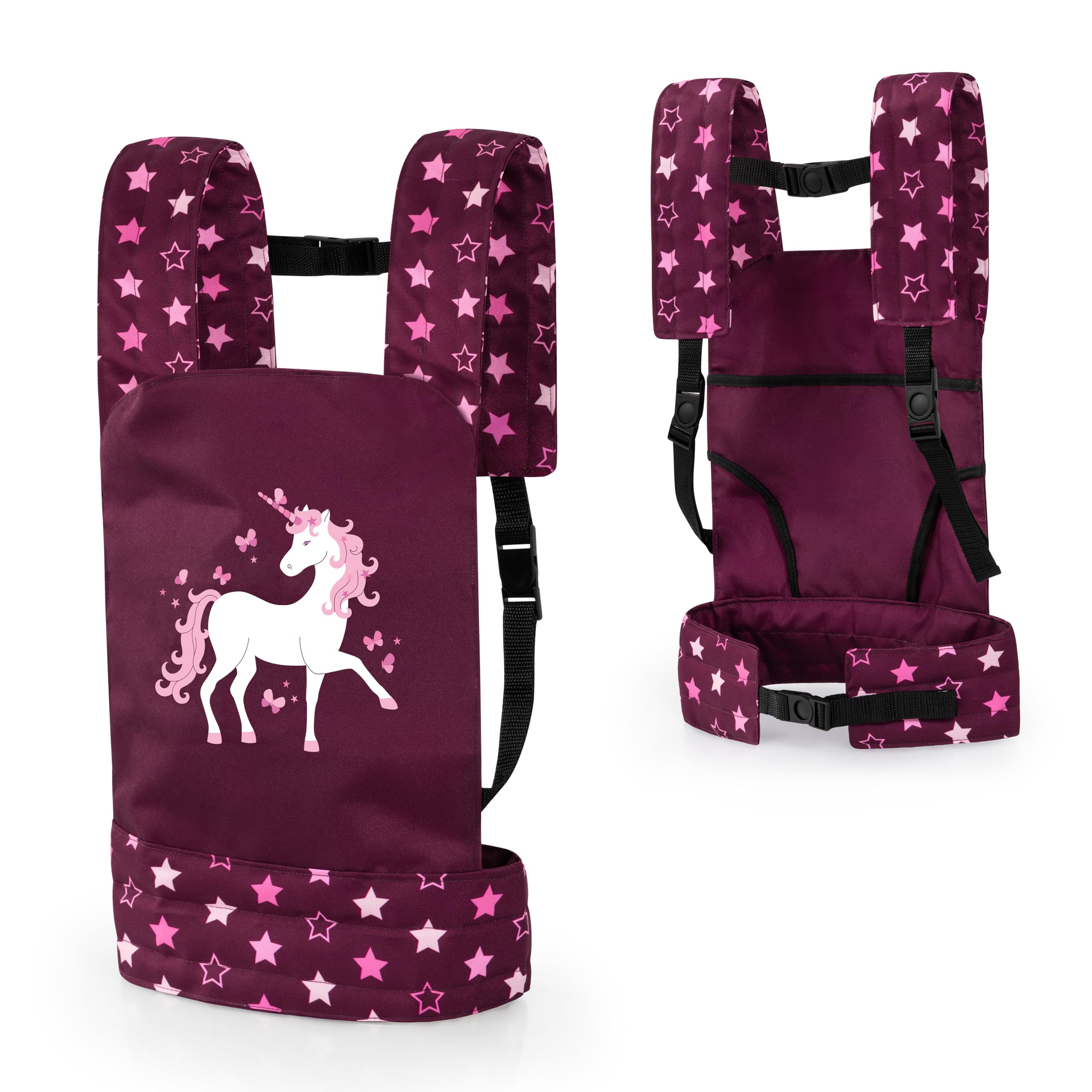 Bayer Design Porte bébé pour Poupon EasyCarry | rembourré, réglable,sangles réglables, à l'arrière et à l'avant portable, avec assise cousue
