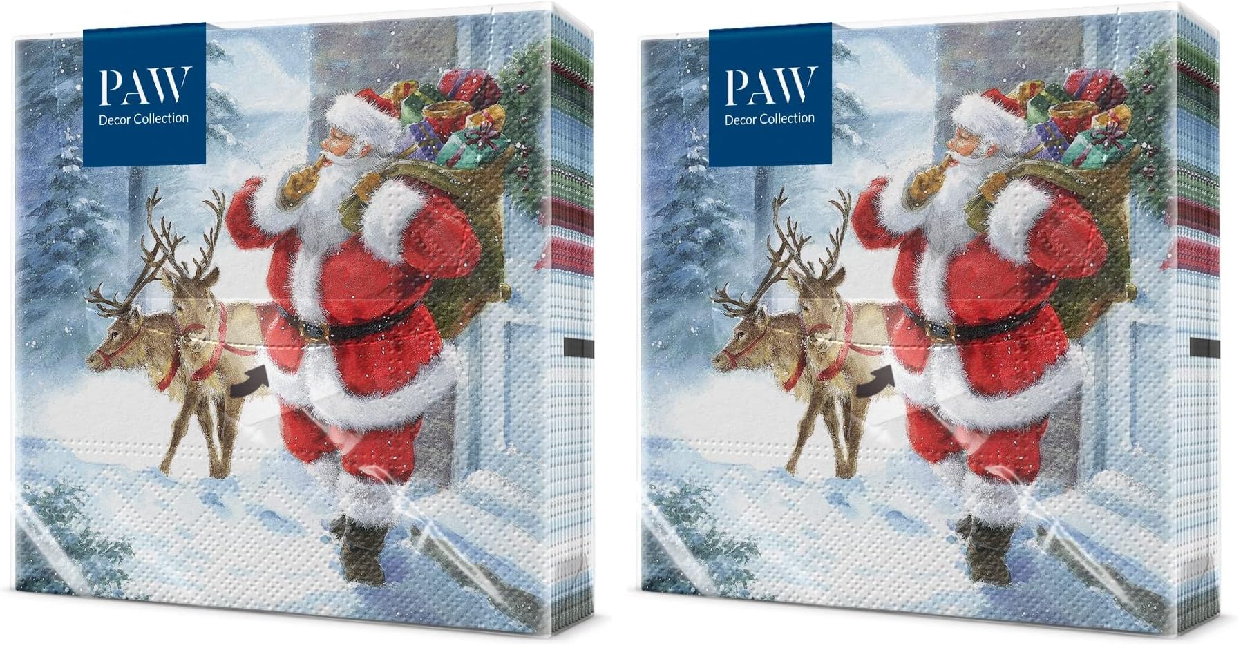 PAW - Servilletas de Papel 3 Capas (33 x 33 cm) | 20 Unidades | Servilletas de Navidad con motivos invernales y navideños | Ideales para la mesa festiva | Color: Christmas Atmosphere — view 40