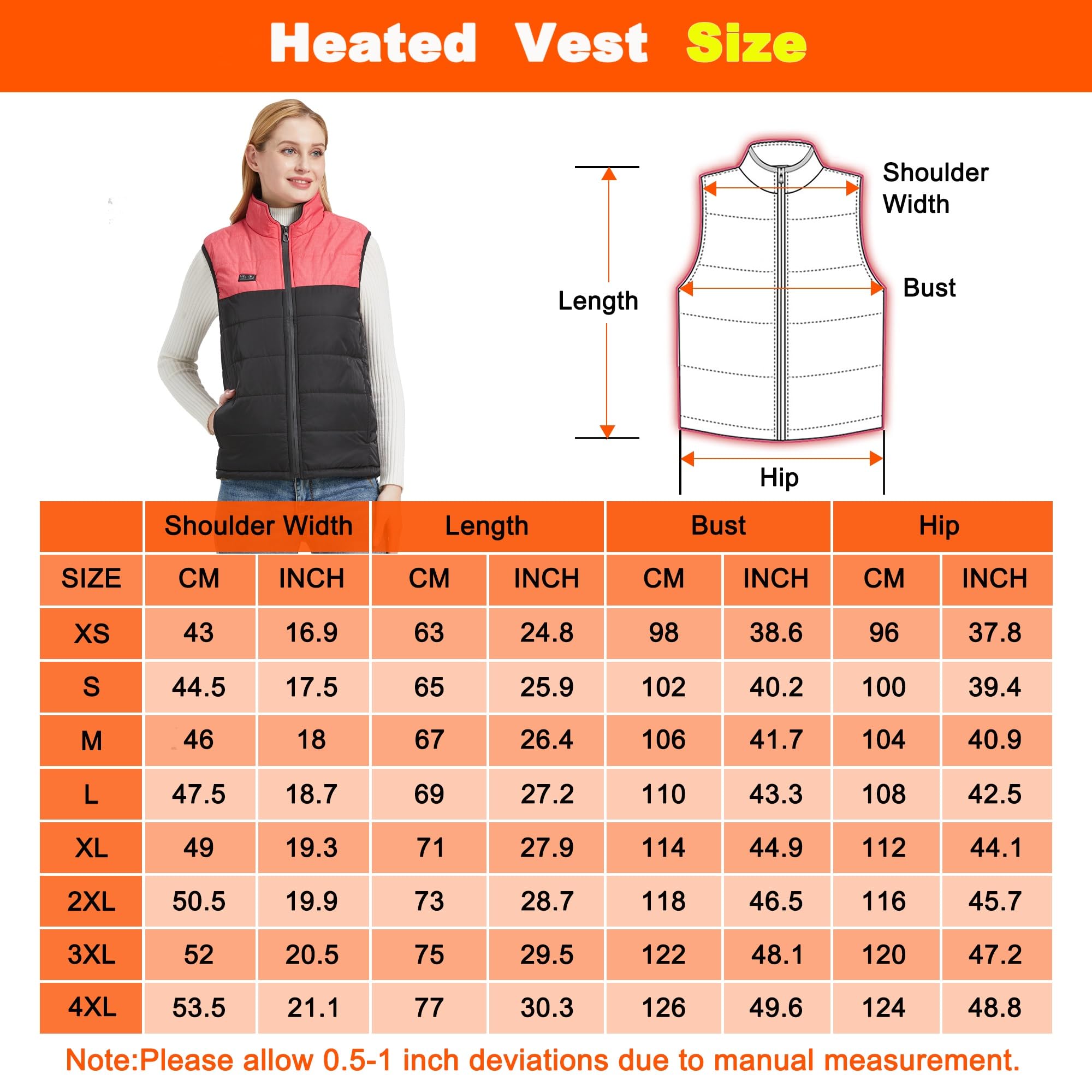 Gilet riscaldato in Pile Polare da Uomo, Giacca elettrica con Carica di Riscaldamento USB, Gilet Scaldamuscoli Leggero, per Caccia/Escursionismo (Color : Pink, Size : 4XL)