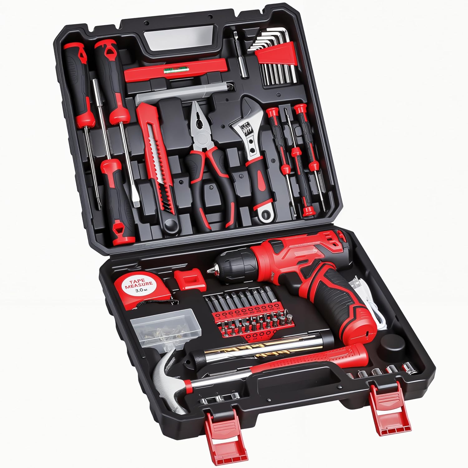 Tool Set - Tool Kit with 8V Cordless Drill