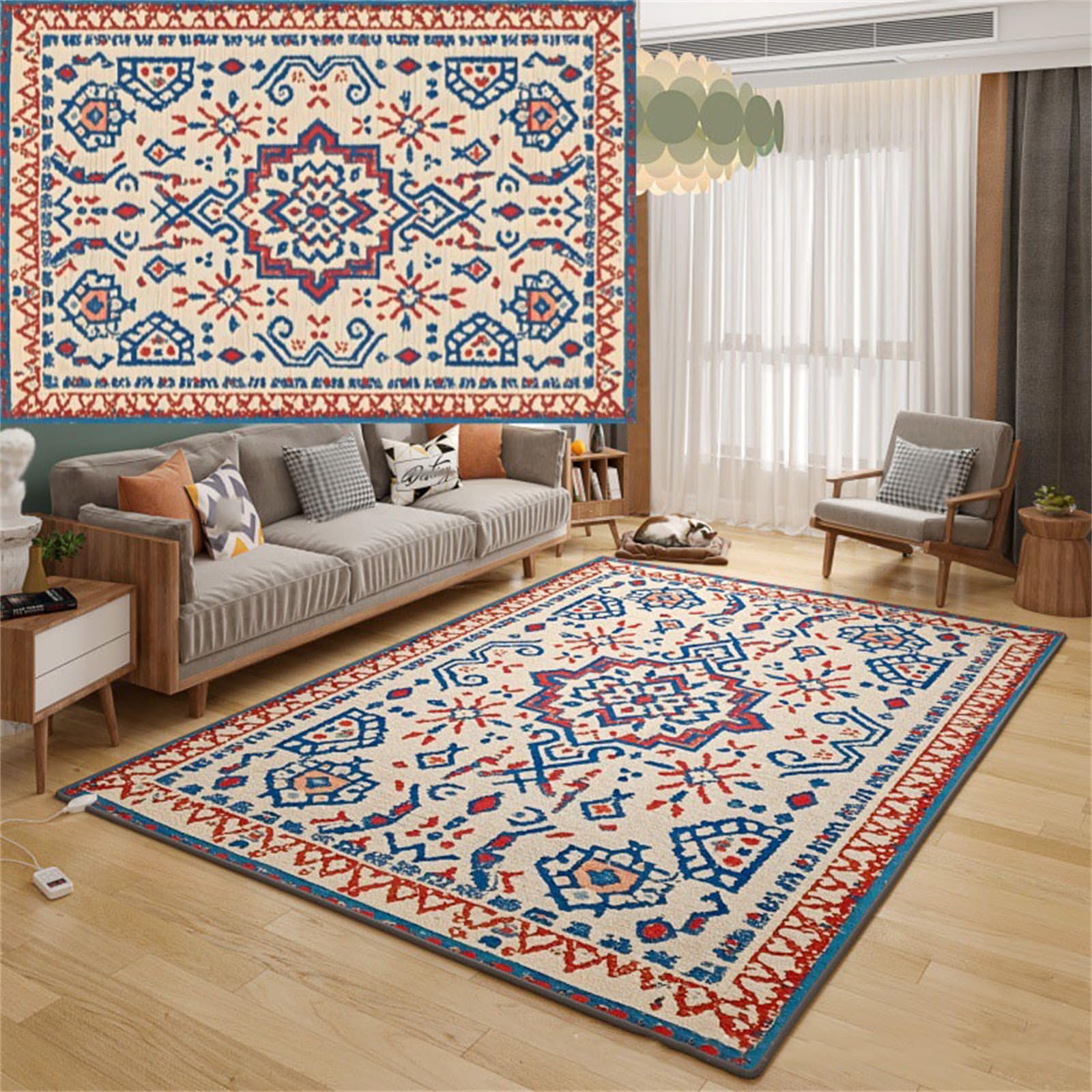 Tapis chauffant amovible pour soulager les pieds froids avec minuterie