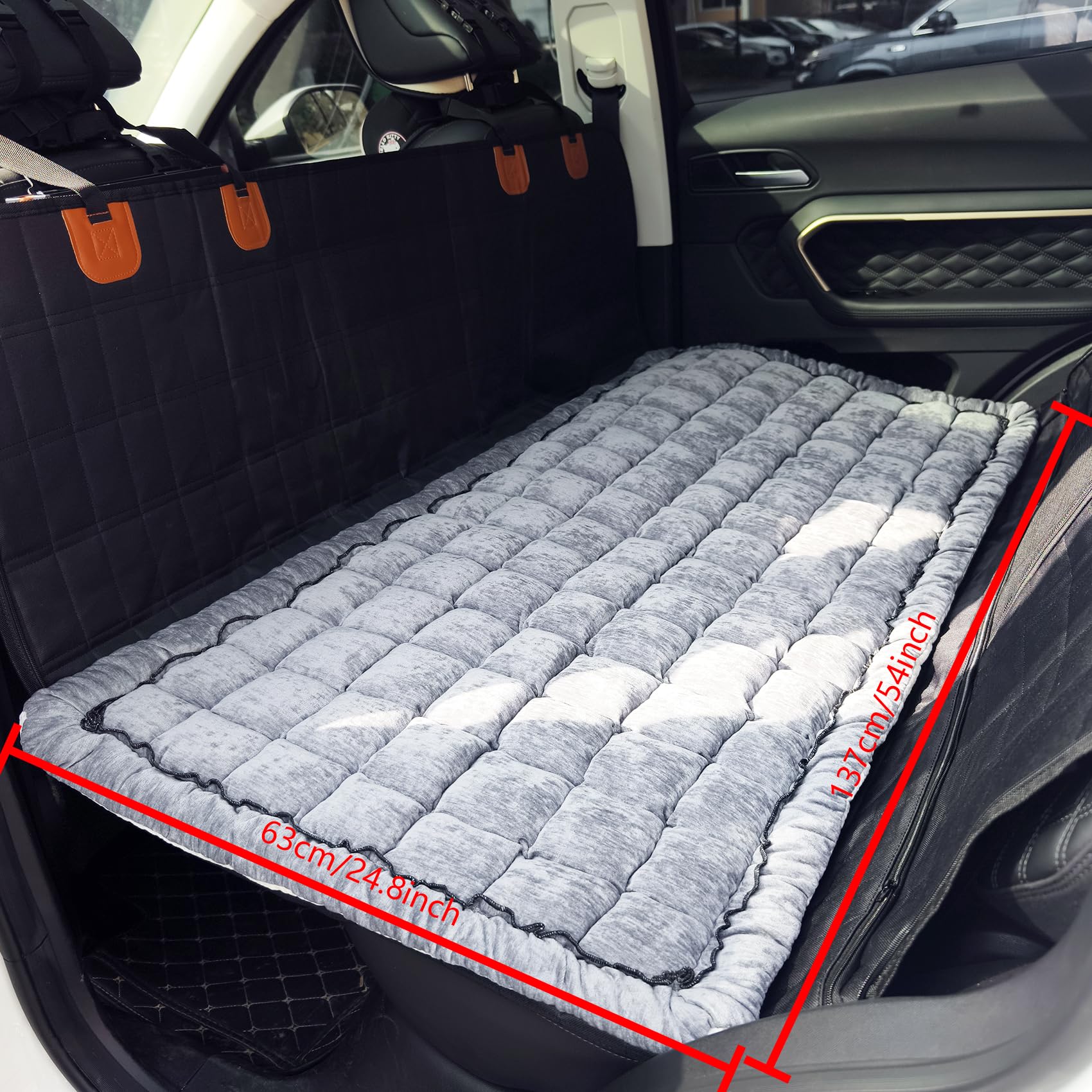 ECAPTROD Backseat Pet Bed Mat For Car, Non-Slip Dog Car Seat - View #4