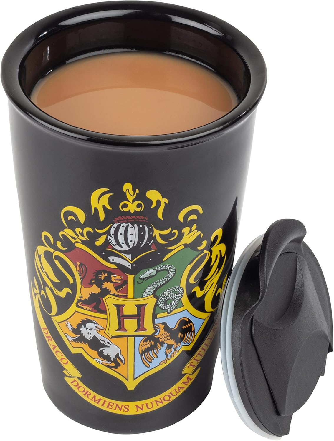 Seven20 Harry Potter Hogwarts Travel Coffee Mug, 14oz - Ceramic Tumbler with House Crest Design - Officially Licensed - Book & Movie Gift for Kids, Teens, Adults - Image 2