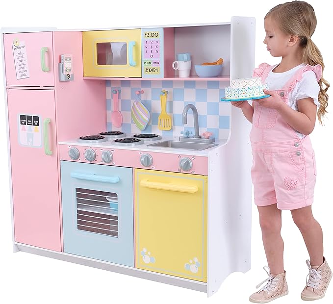 KidKraft 53181 Large Kitchen 42.3" x 17.6" x 43", Kitchen Playsets