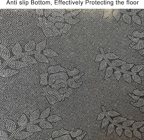 Miniatura 4 de HM&DX Alfombra abstracta moderna irregular, alfombra de felpa con forma ovalada, alfombra de lujo, esponjosa, antideslizante, lavable para sala de