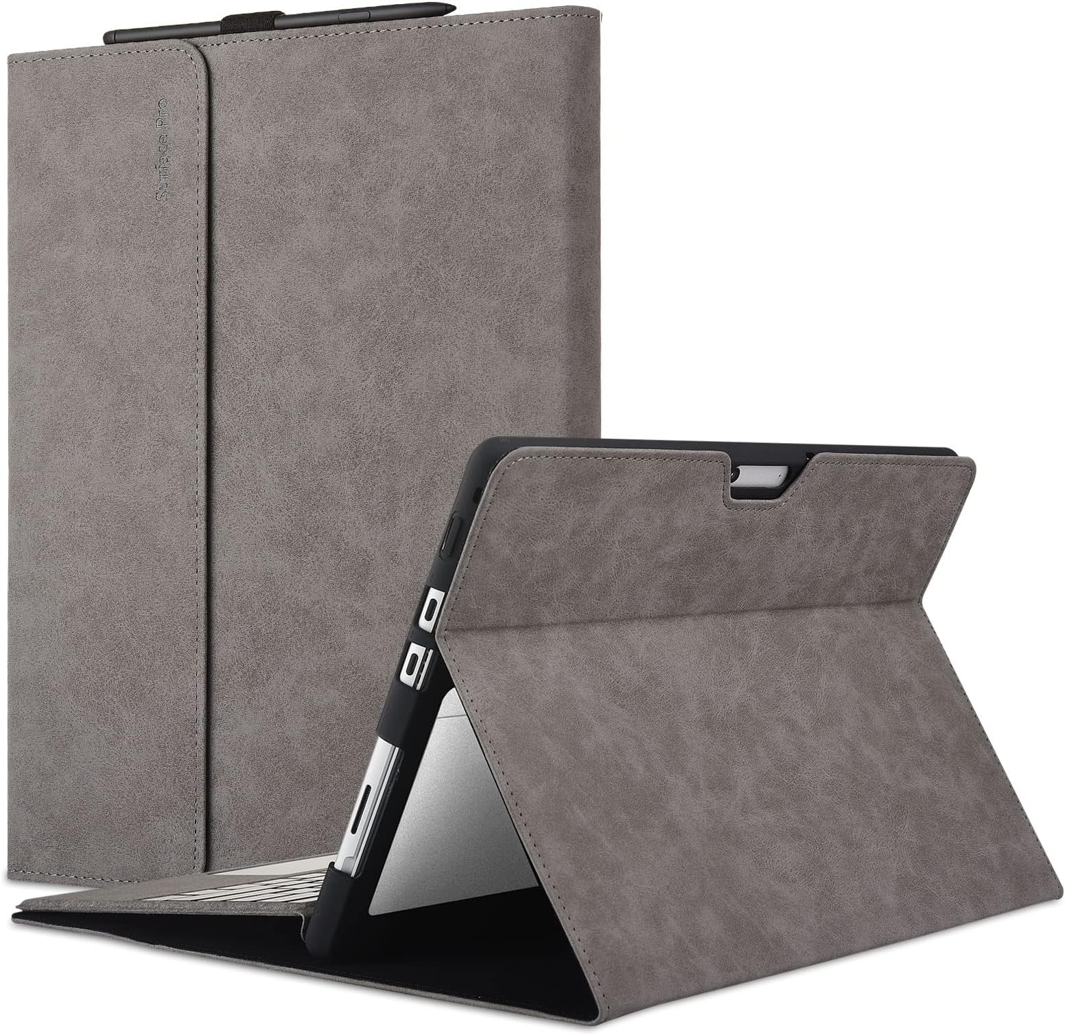 xisiciao Microsoft Surface Pro 8 Protective Case with Stand, 13 Inch Ultral Thin Lightweight Business Portfolio, Compatible with Keyboard Cover