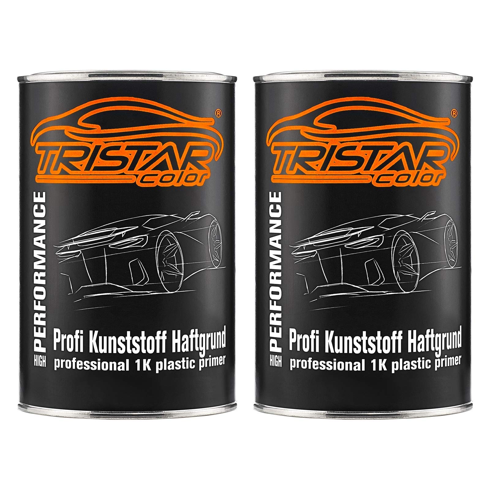 TRISTARcolor Haftgrund Primer Grundierung Haftvermittler für Kunststoff Teile 2 x 1,0 Liter