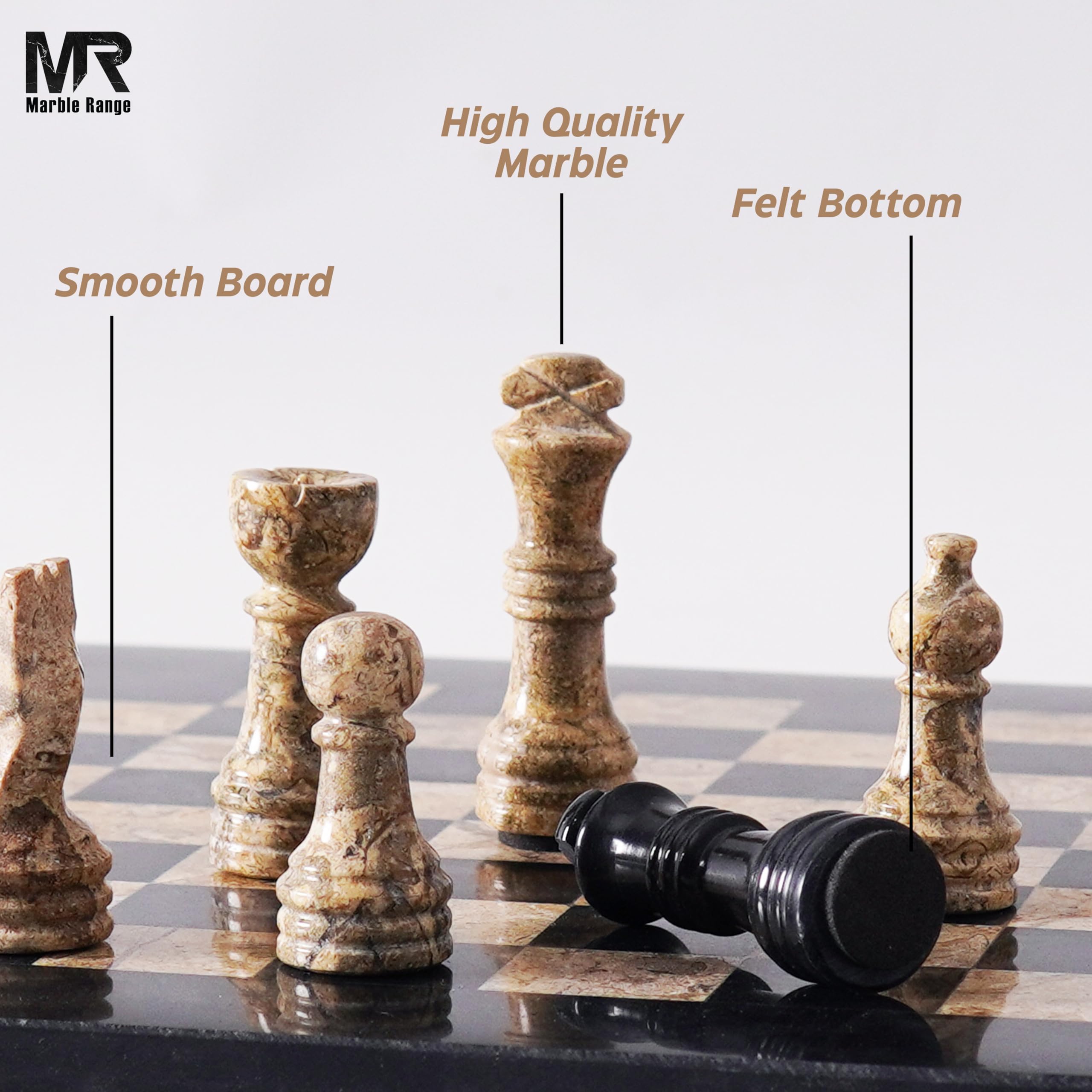 MARBLE RANGE Jeu d'échecs en marbre Corail et Marron Fait Main de 30 cm avec boîte, pièces et 2 Dames. Élégant Jeu de Voyage pour Adultes, idéal comme Cadeau ou décoration d'intérieur MARBLE RANGE Jeu d'échecs en marbre Corail et Marron Fait Main de 30 cm avec boîte, pièces et 2 Dames. Élégant Jeu de Voyage pour Adultes, idéal comme Cadeau ou décoration d'intérieur