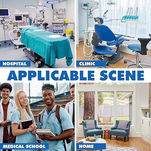 Miniatura 6 de iplusmile 6 bandejas de disección con cera, bandejas de disección de aluminio reutilizables de alta calidad para estudiantes de laboratorio,