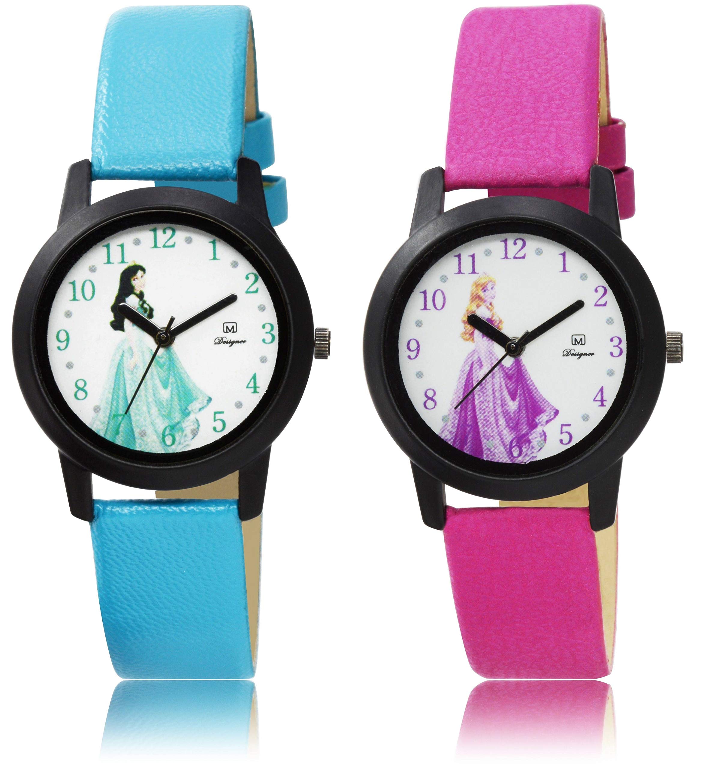 OM DESIGNER Analogue Multi Color Womens & Girls Watch Barbie pack of 2 (B07RQ8N3SB) Amazon Price History, Amazon Price Tracker