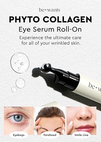 Miniatura 4 de Bewants - Removedor instantáneo de bolsas de ojos, suero de colágeno Phyto Roll-On - Masaje refrescante debajo de los ojos con 61% de agua de bambú