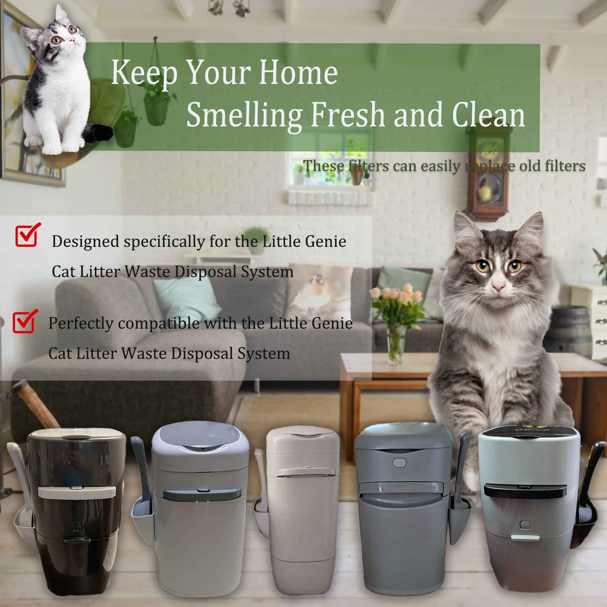 Lid Cat Litter Garbage Can Litter Disposal System Garbage Can For