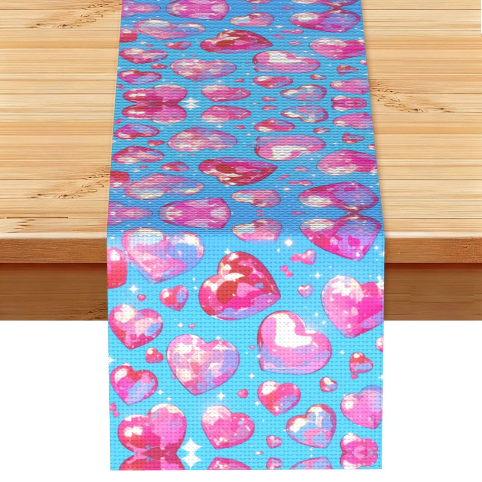 Bingbing's love Linen Feel Table Runner Wedding Party Home Decoration
