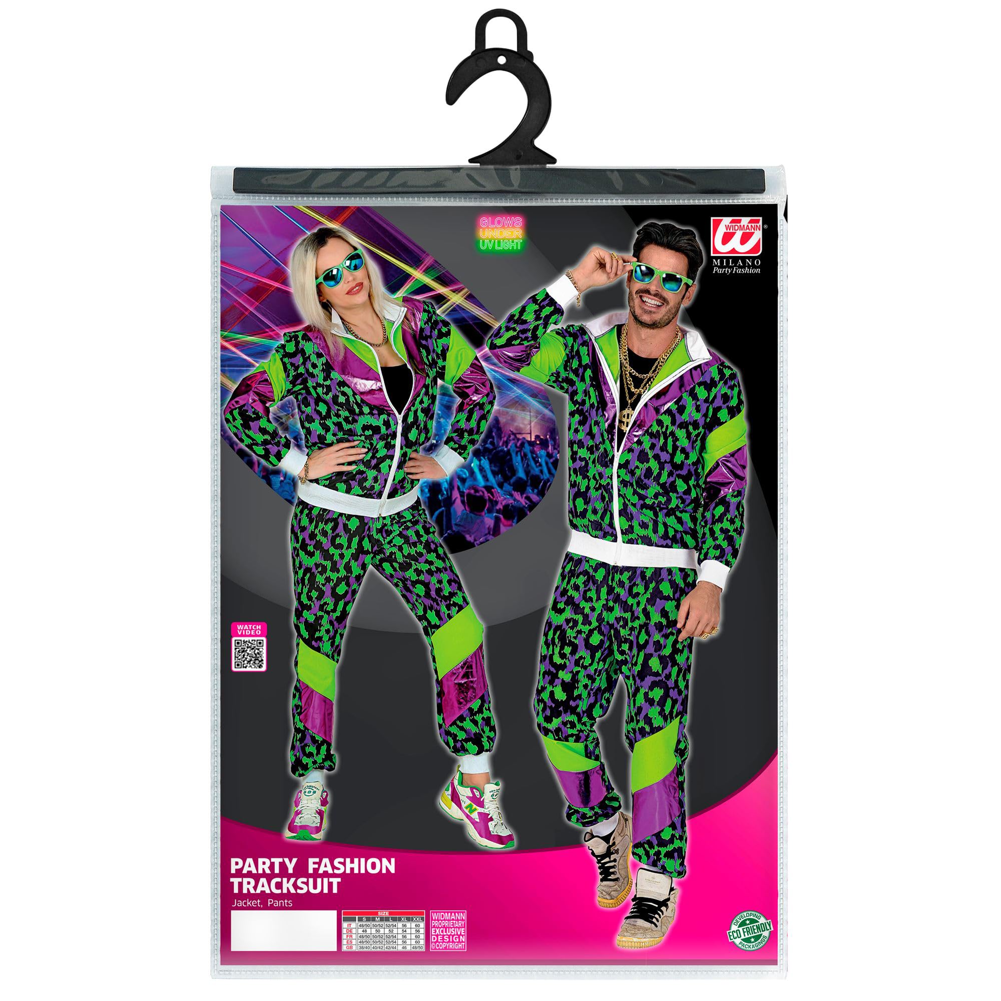 Carnavalskleding - Retro Chic Tracksuit: Zwarte Jaren 80 Outfit - Een Carnavalskleding - Retro Chic Tracksuit: Zwarte Jaren 80 Outfit - Een