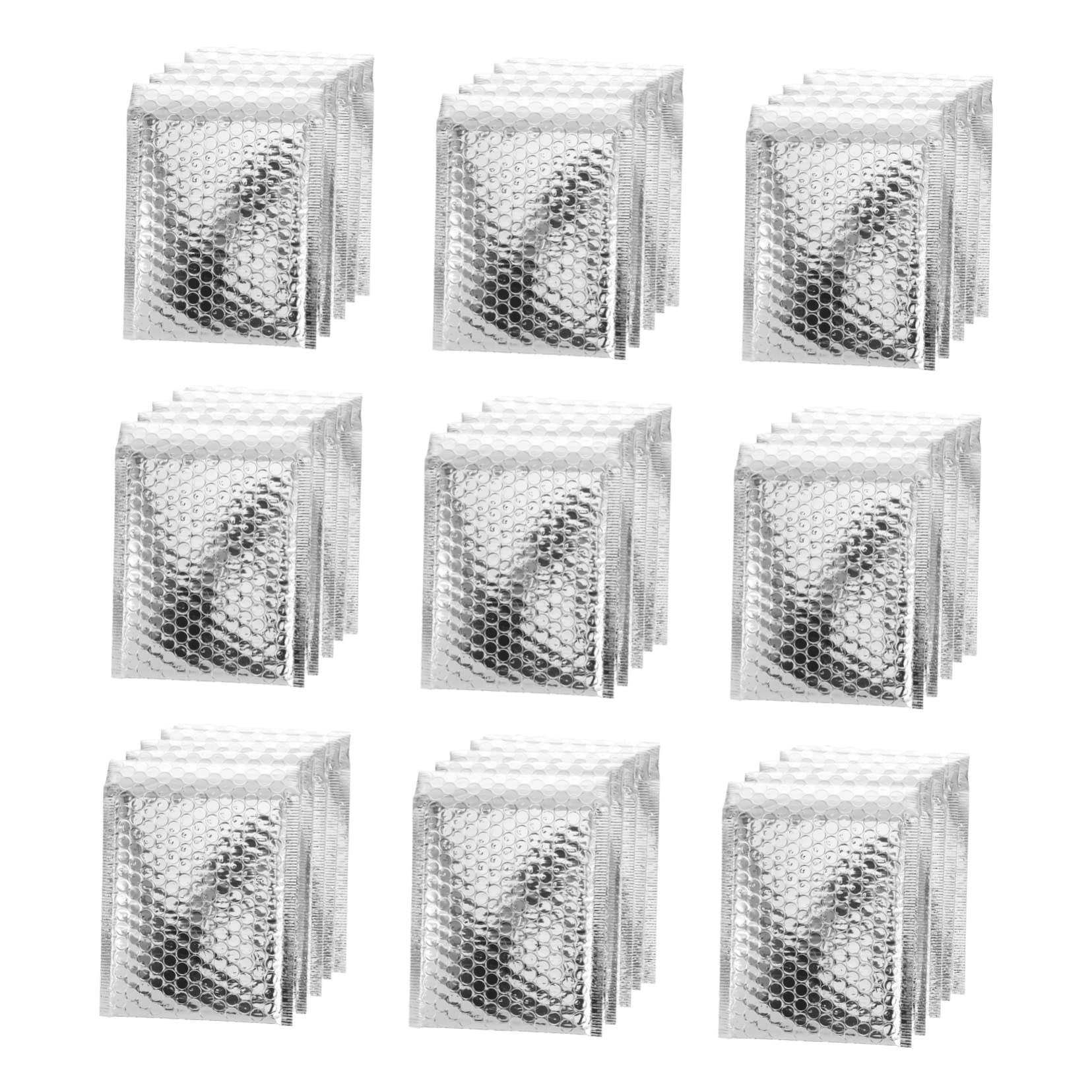 Veemoon Sobres Acolchados Burbujas 14x16 Cm Autosellantes Impermeables Plata 100 Unidades Para Envío Seguro y Protección De Paquetes Pequeños