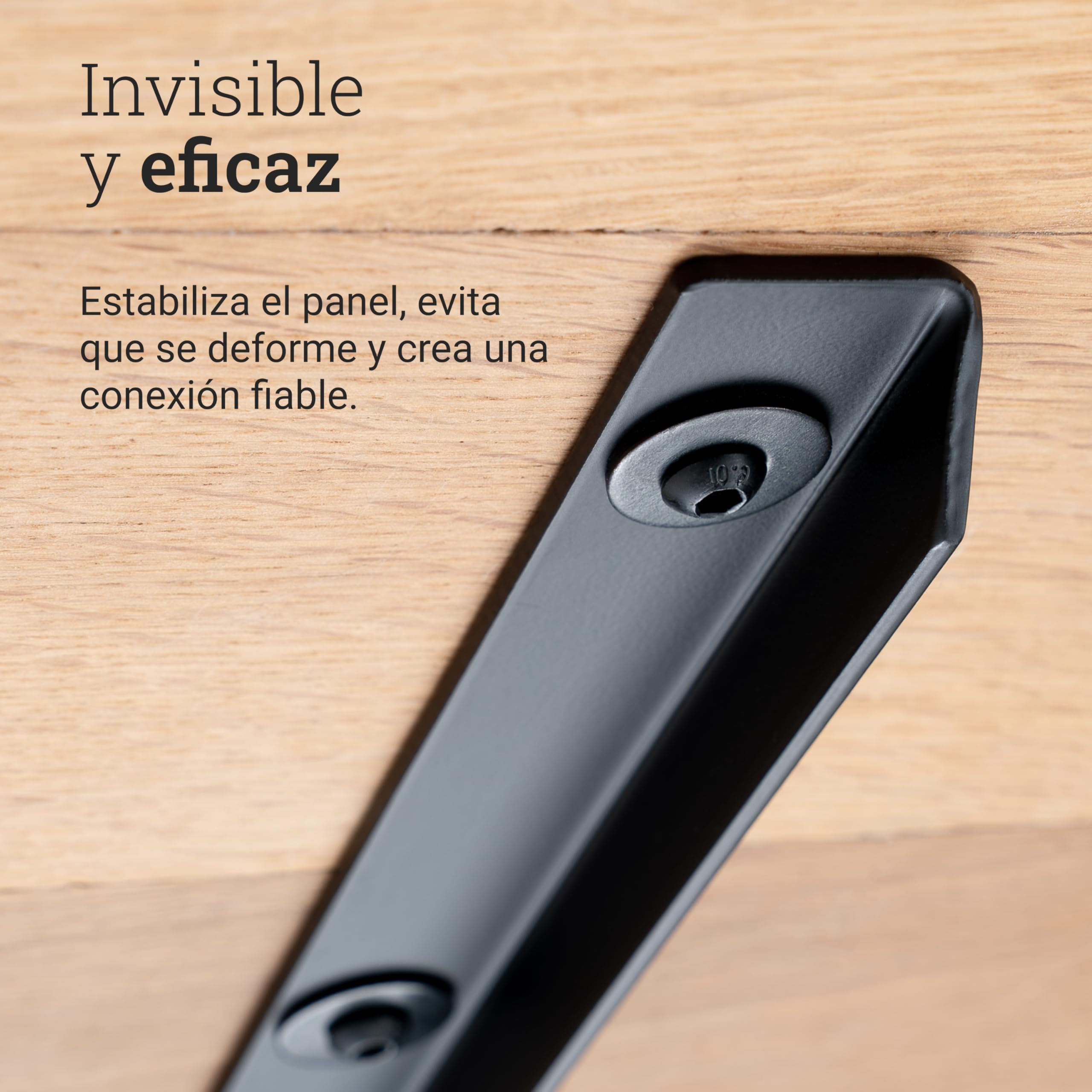 Natural Goods Berlin 3 barras de rebabas en forma de L, color negro, metal, 100 cm, base estable para mesa de madera DIY, barra de perfil de 1 m, en forma de L, barra angular de acero, barra de
