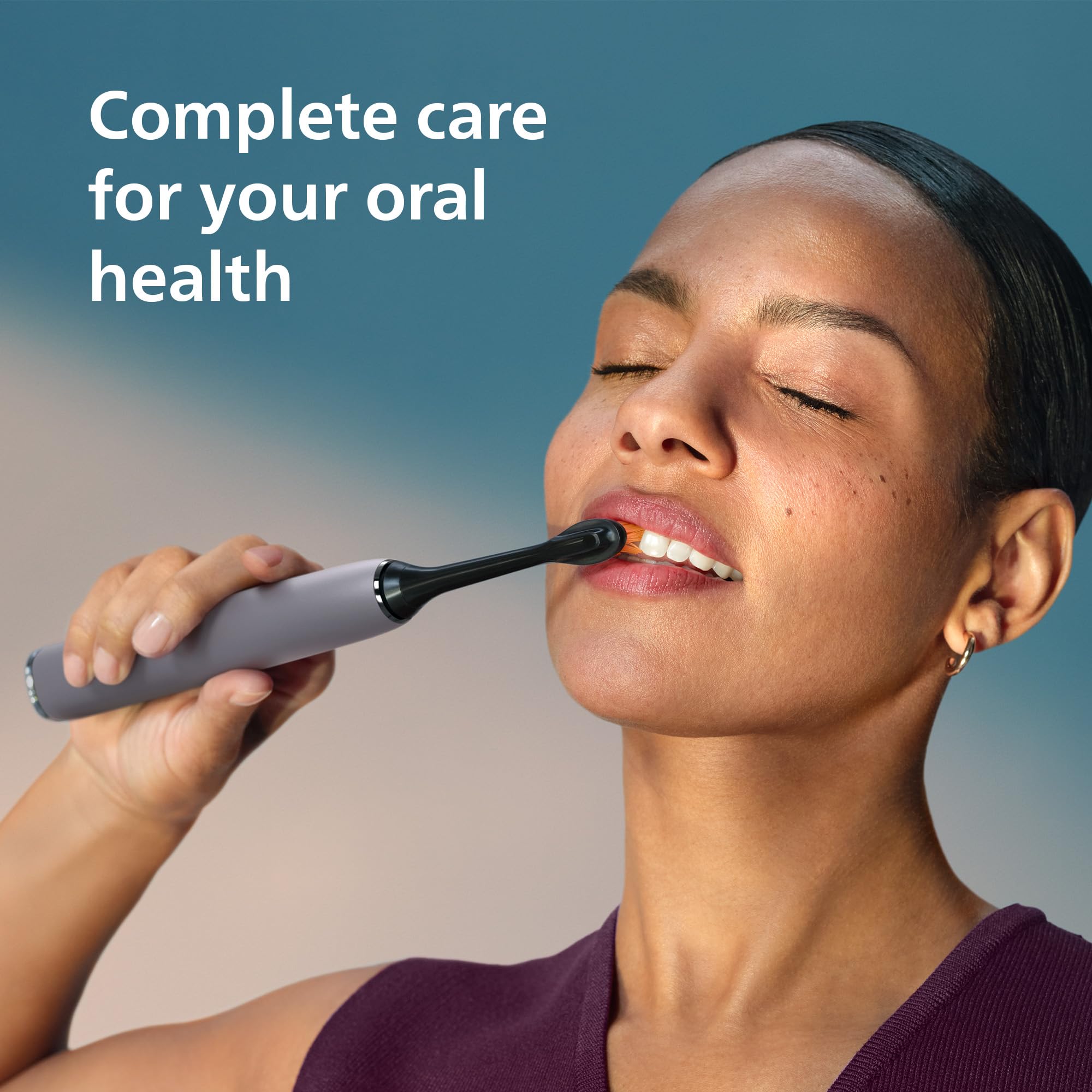 Philips Sonicare DiamondClean HX9923/41 - Cepillo de dientes eléctrico inteligente recargable para el cuidado bucal completo, con estuche de viaje de carga, 5 modos, serie 9500, gris, HX9923/41