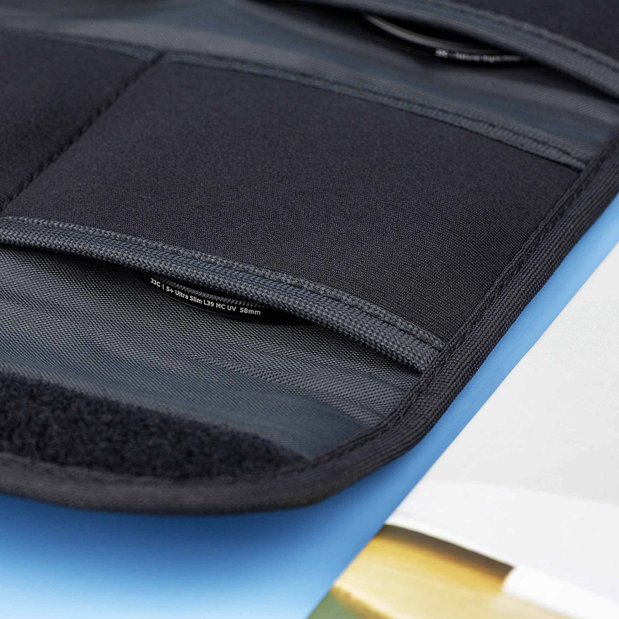 JJC 4 tasche per filtro obiettivo fotocamera diametro 82 mm, in neoprene elastico, con panno in microfibra