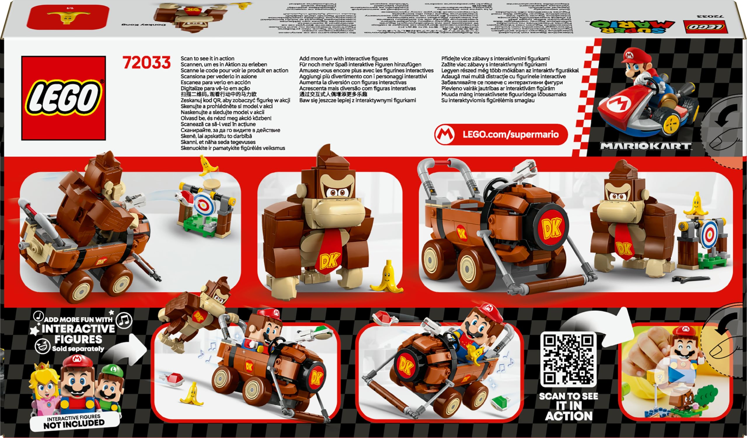 LEGO Super Mario Kart: Donkey Kong e Maxibarile DK, Auto da Costruire con Personaggio Nintendo da Collezione, Giochi d'Avventura per Bambini e Bambine da 8 Anni in su, Idea Regalo di Compleanno 72033
