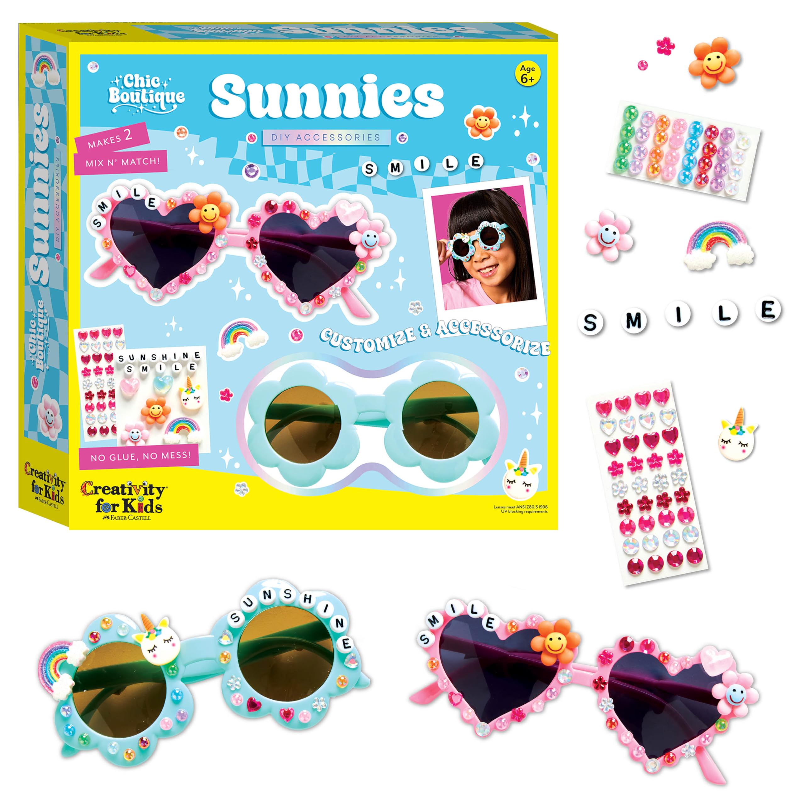 Creativity for Kids Chic Boutique Sunnies: DIY Crafts for Girls Ages 6-8, Kids Activities & Toys for Girls, Birthday & Easter Gifts for Kids