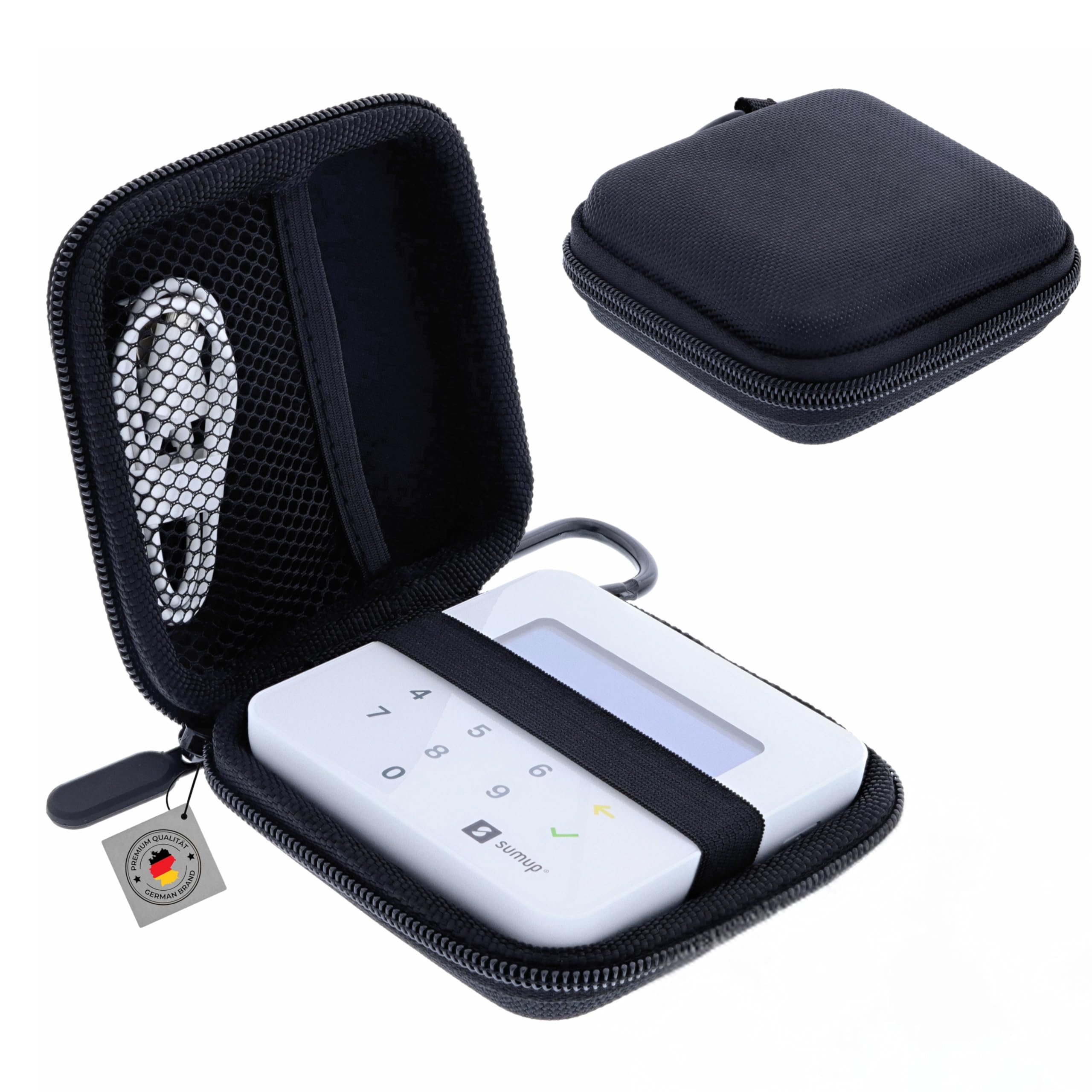 Sac Compatible avec Terminal de paiement SumUp Air Coque de Protection Rigide pour Lecteur de Cartes Antichoc résistant à la poussière étanche Housse de Transport Accessoires Noir