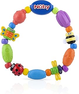 Nuby Bug-A-Loop Teether, Colors May Vary