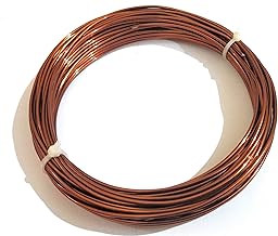GREENARTZ Anodized Aluminium 2mm Thick 33 Feet Wire for Bonsai Craft Plant Support Gardening Electrical use