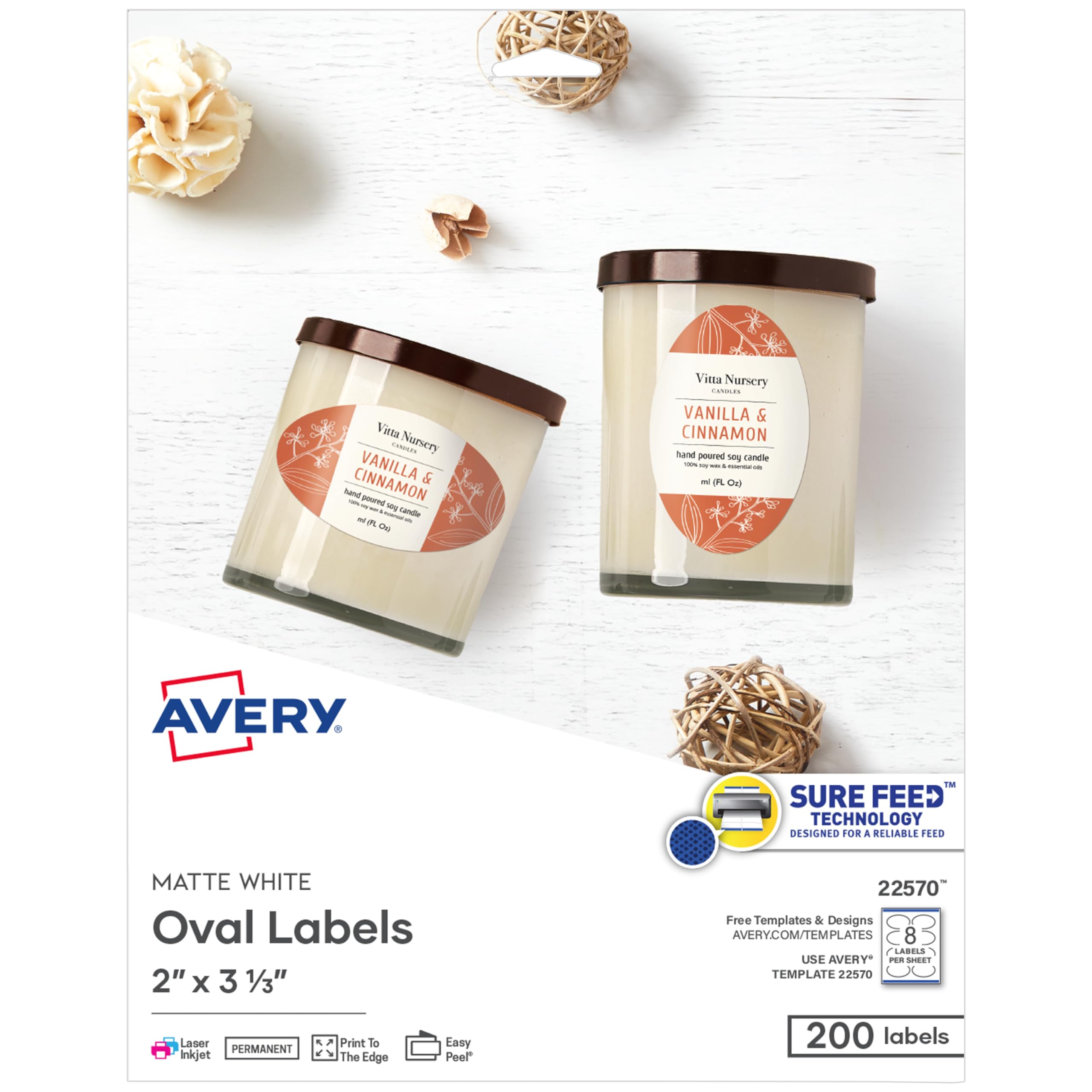 5 Best Candle Labels | Sticks to Glass, Won't Yellow or Curl
