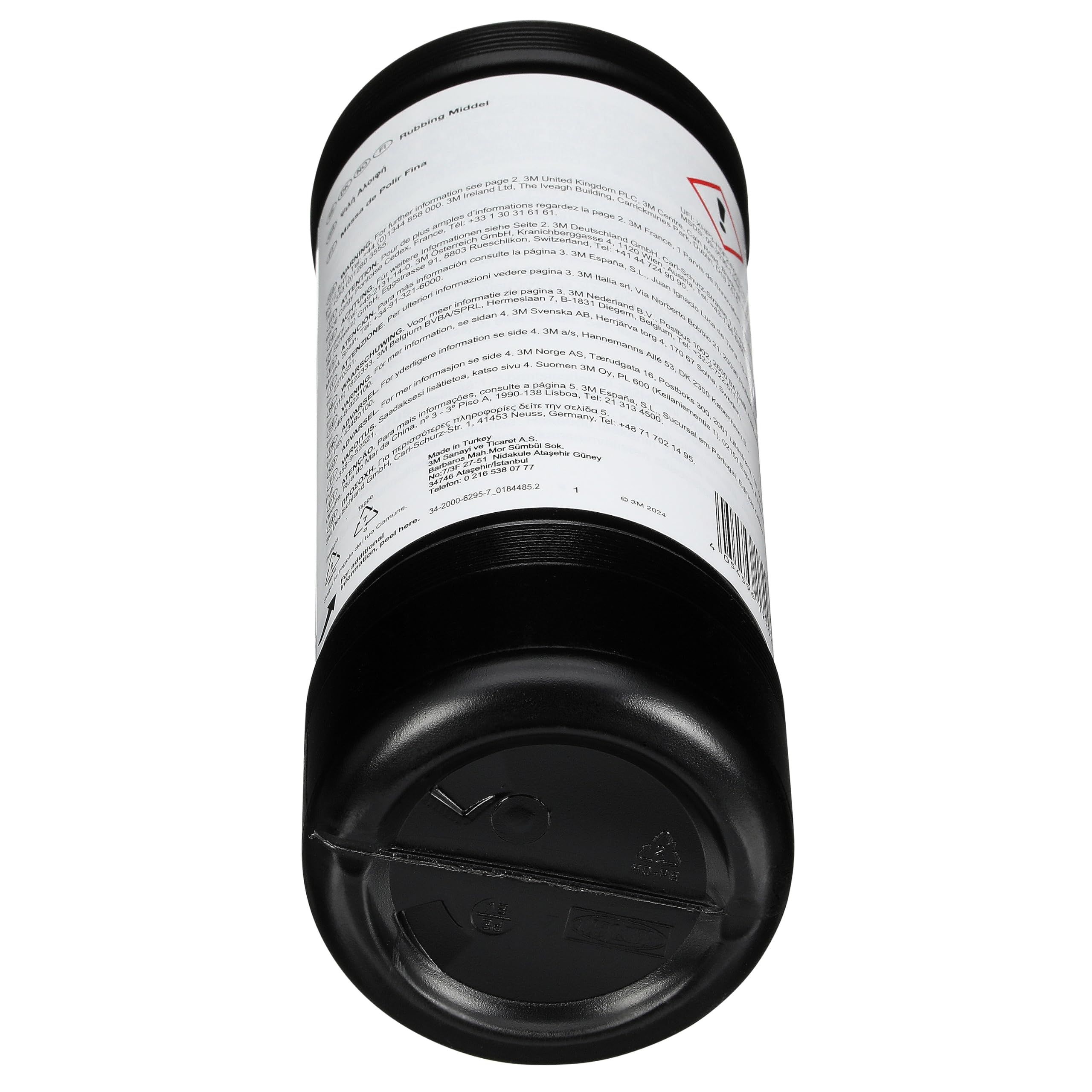 3M Feinschleifpaste Perfect-it III , Polierpaste zur Entfernung von feinen Lack-Kratzern im Automotive Bereich wie zum Beispiel die Beseitigung von Kratzern oder Schäden durch Autowaschanlagen, 1 L