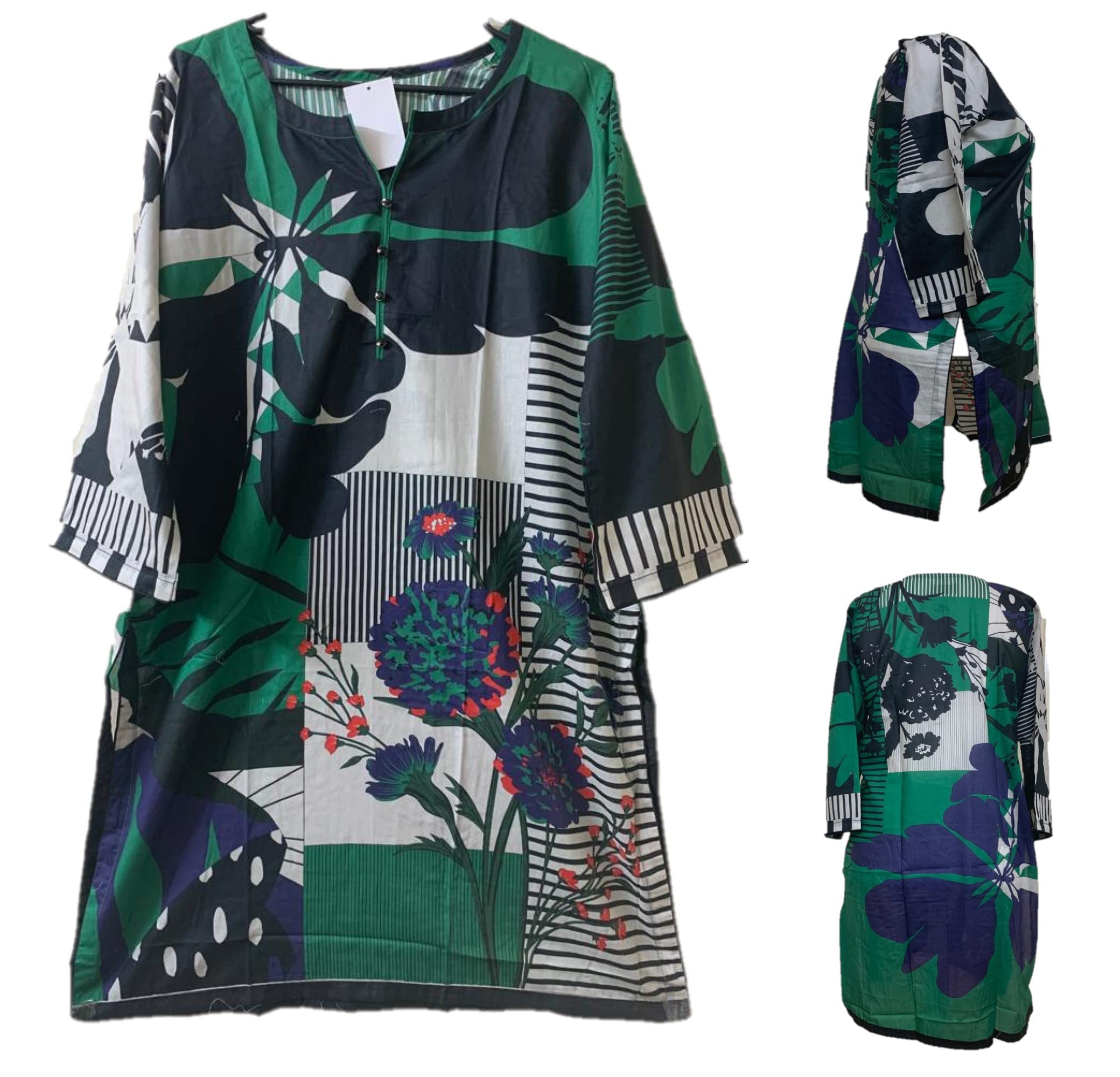 Women’s Indian Kurti Pakistani Kurta Kameez Dress Cotton Tunic Top Kurtis SF60