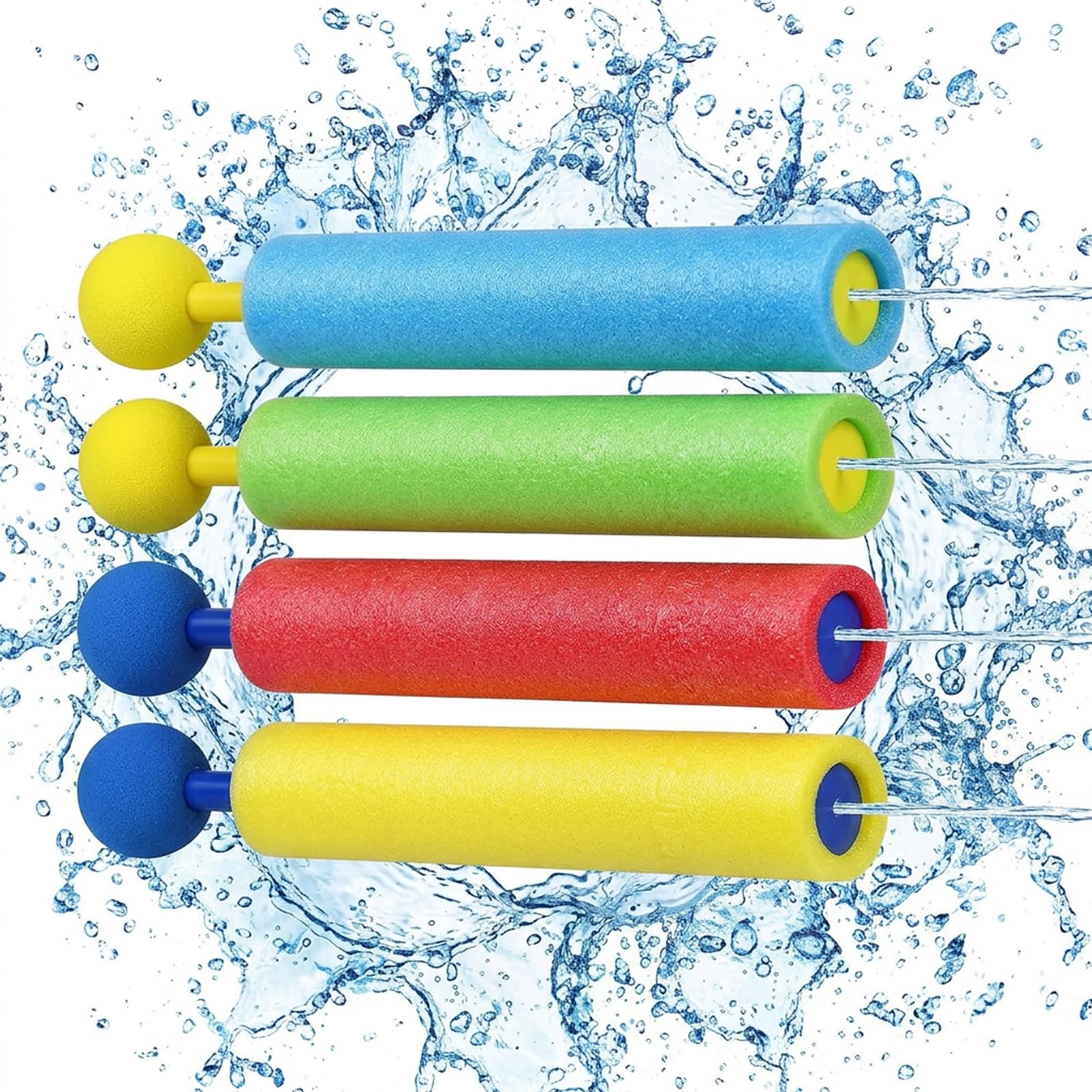 4 PCS Foam Water Squirter, Water Shooter