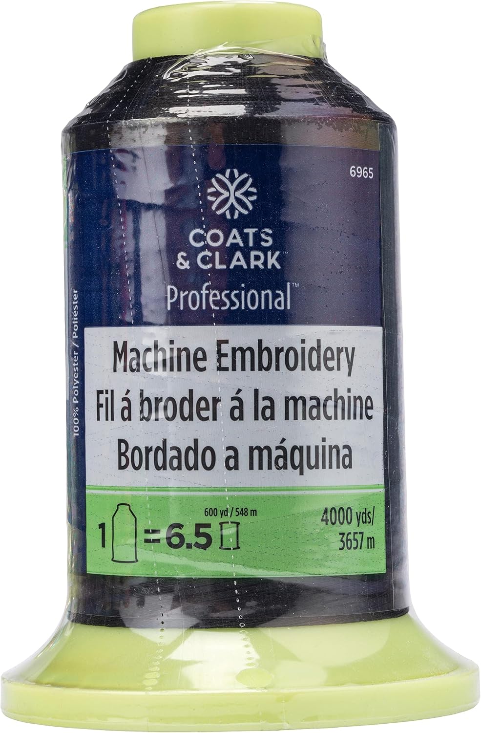 Coats & Clark Professional Machine Embroidery Thread, Black