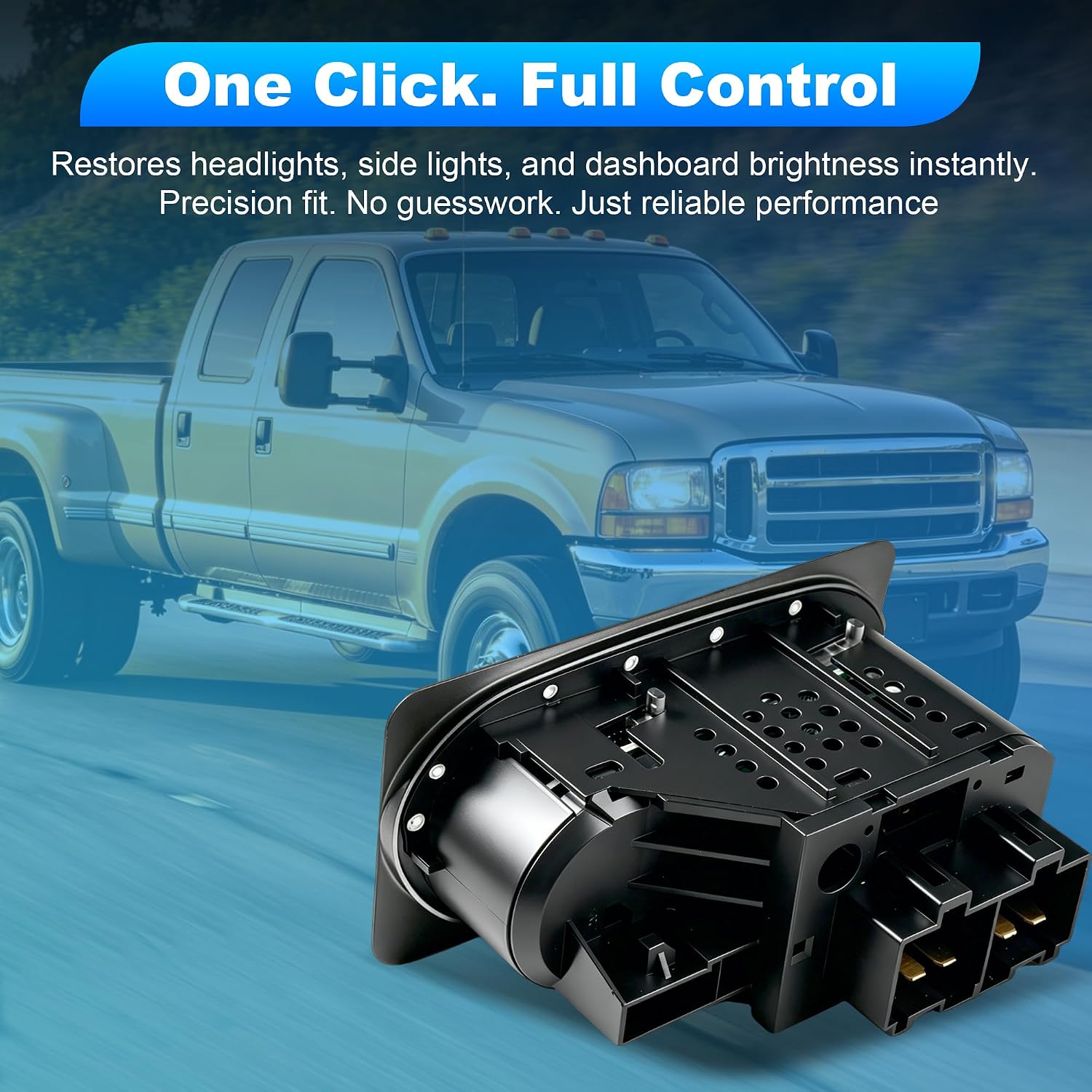 1S1833 Headlight Switch Replacement, Fit for Ford F250 F350 F450 F550 Super Duty 1999-2000 F650 F750 Truck 2000-2005 F800 1999, Replace F81Z-11654-AA 88924369 SWA41651 SW5226